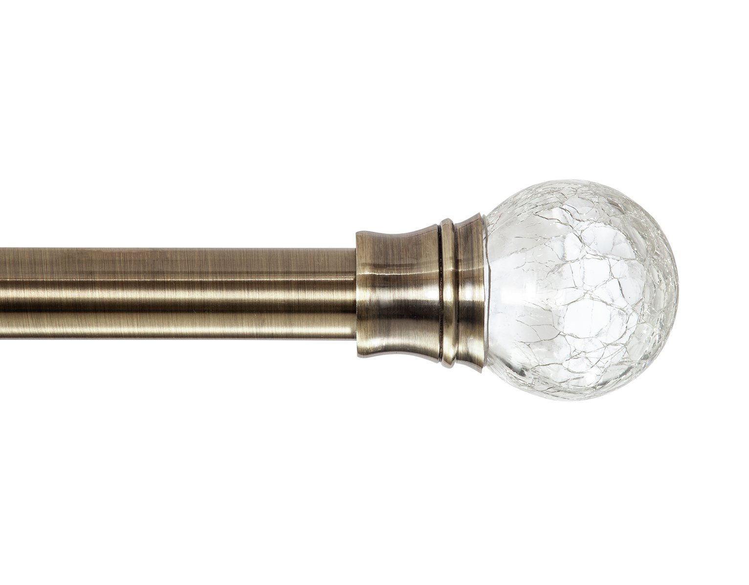 Argos Home Brass Extendable Curtain Pole - 110cm - 300cm