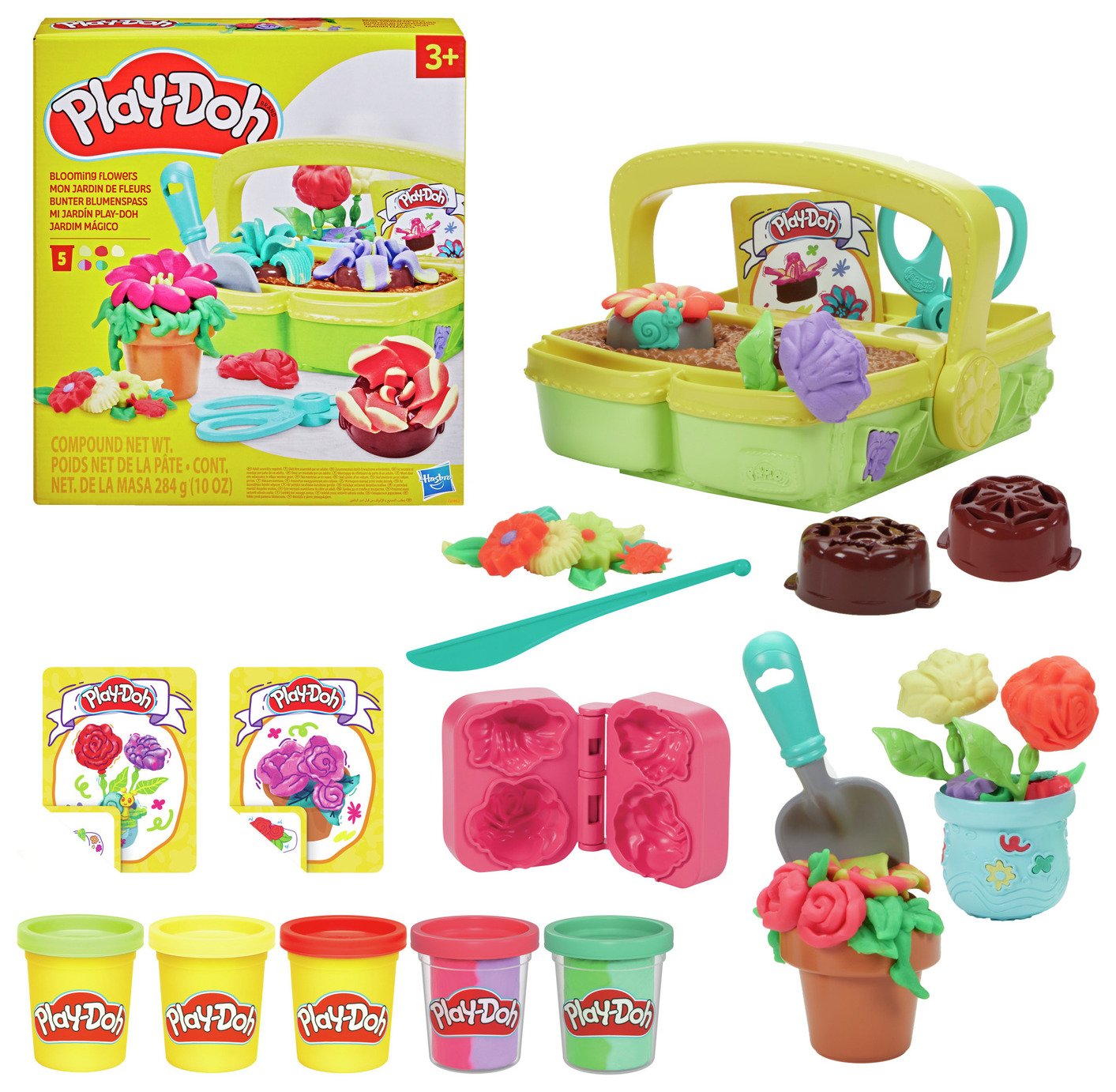 Play-Doh Blooming Flowers with 5 Tubs & 15 Accessories