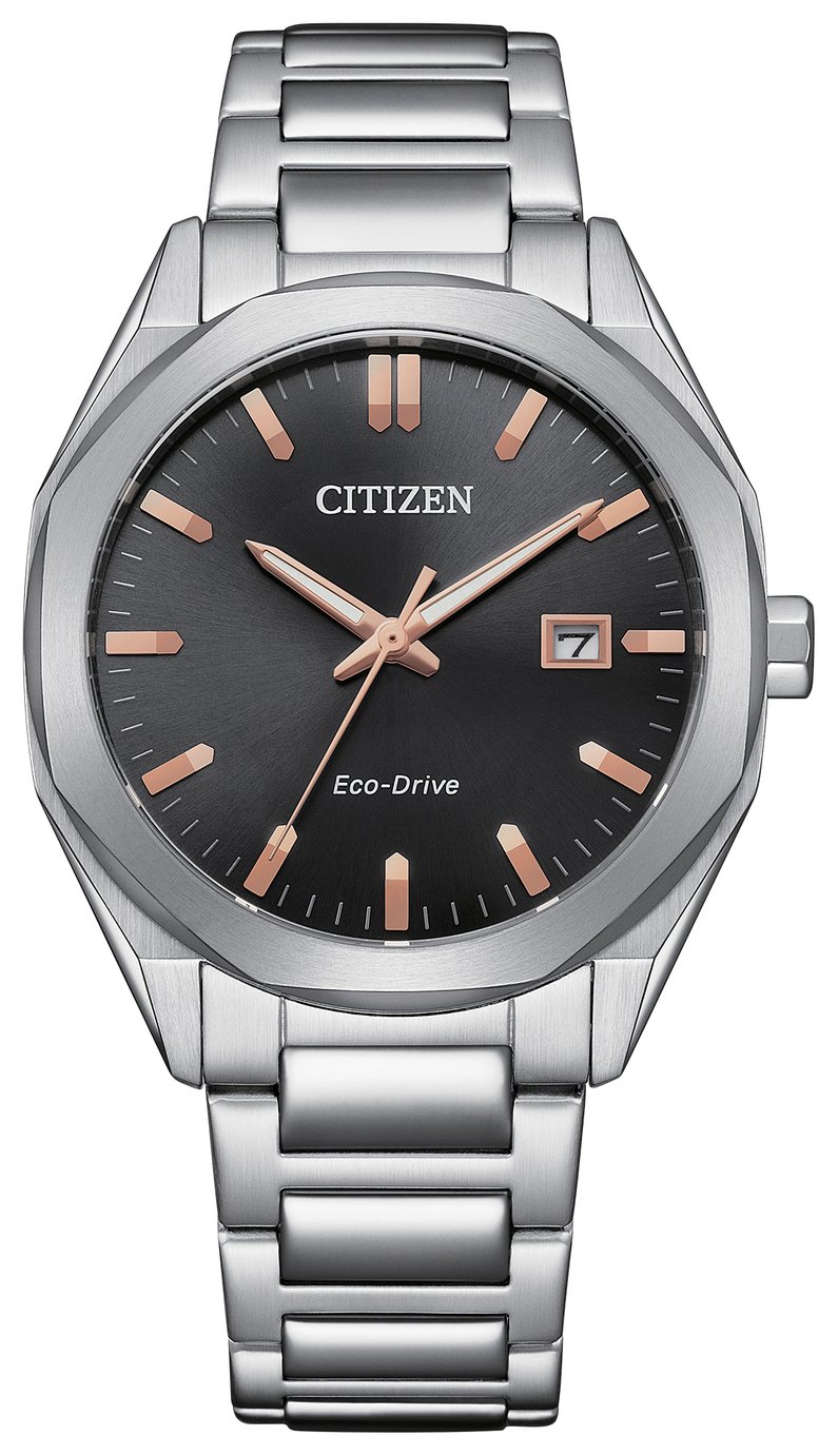 Citizen Men's Stainless Steel Octagonal Bezel Bracelet Watch