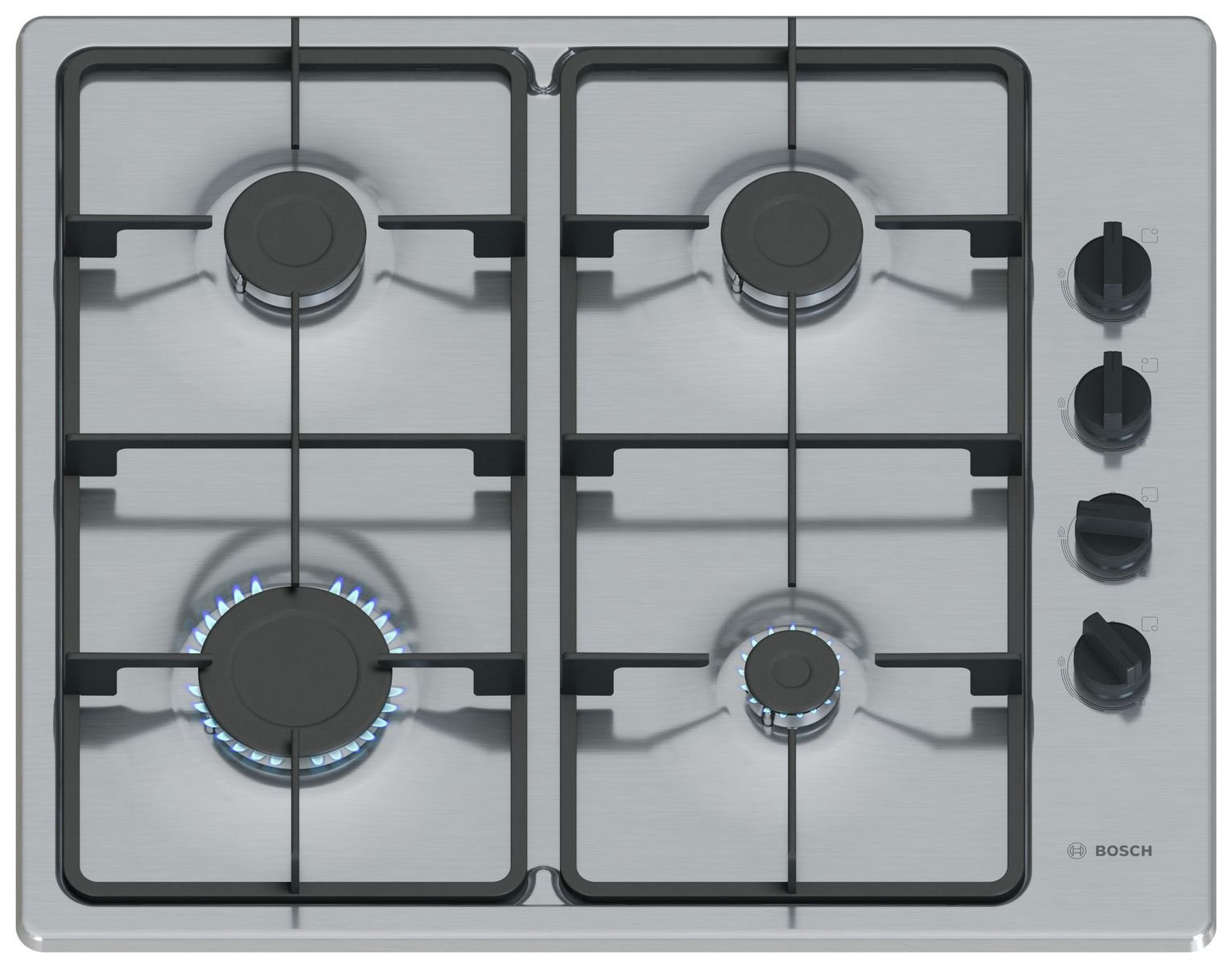 Bosch PBP6B5K60 Gas Hob - Stainless Steel
