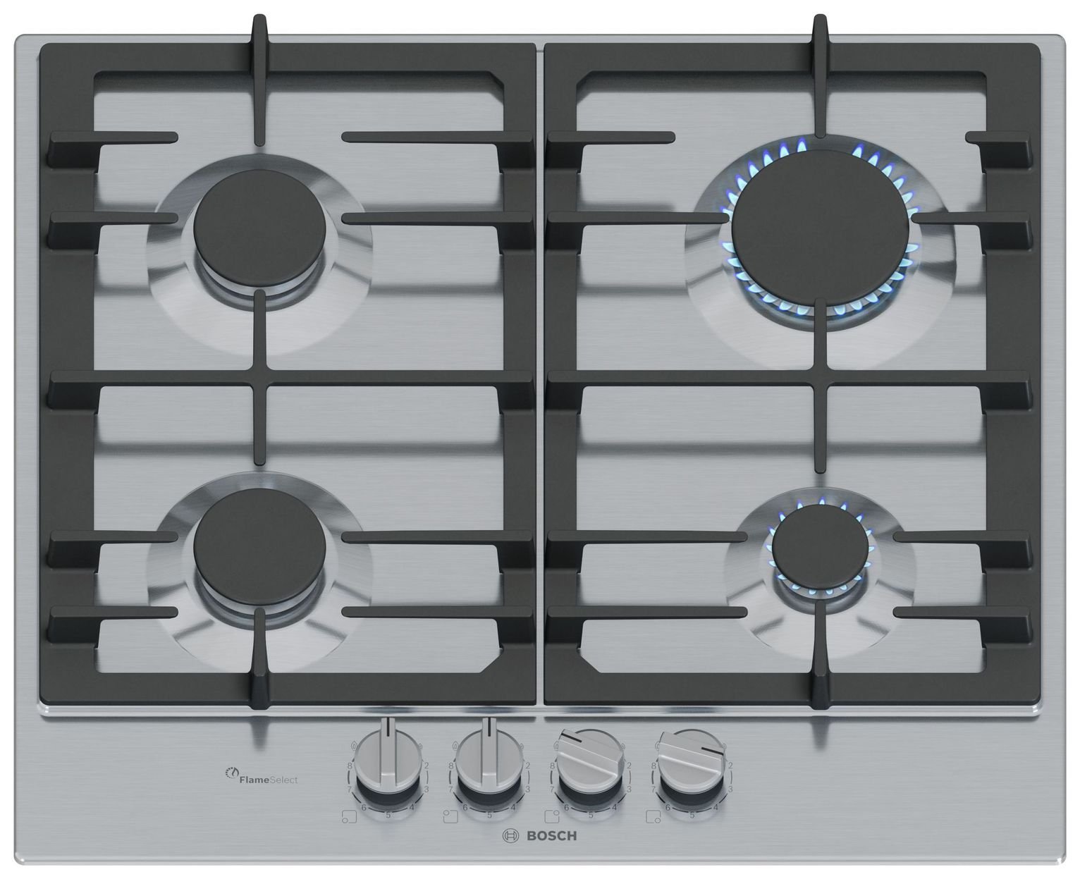 Bosch PCP6A5I90 Gas Hob - Stainless Steel