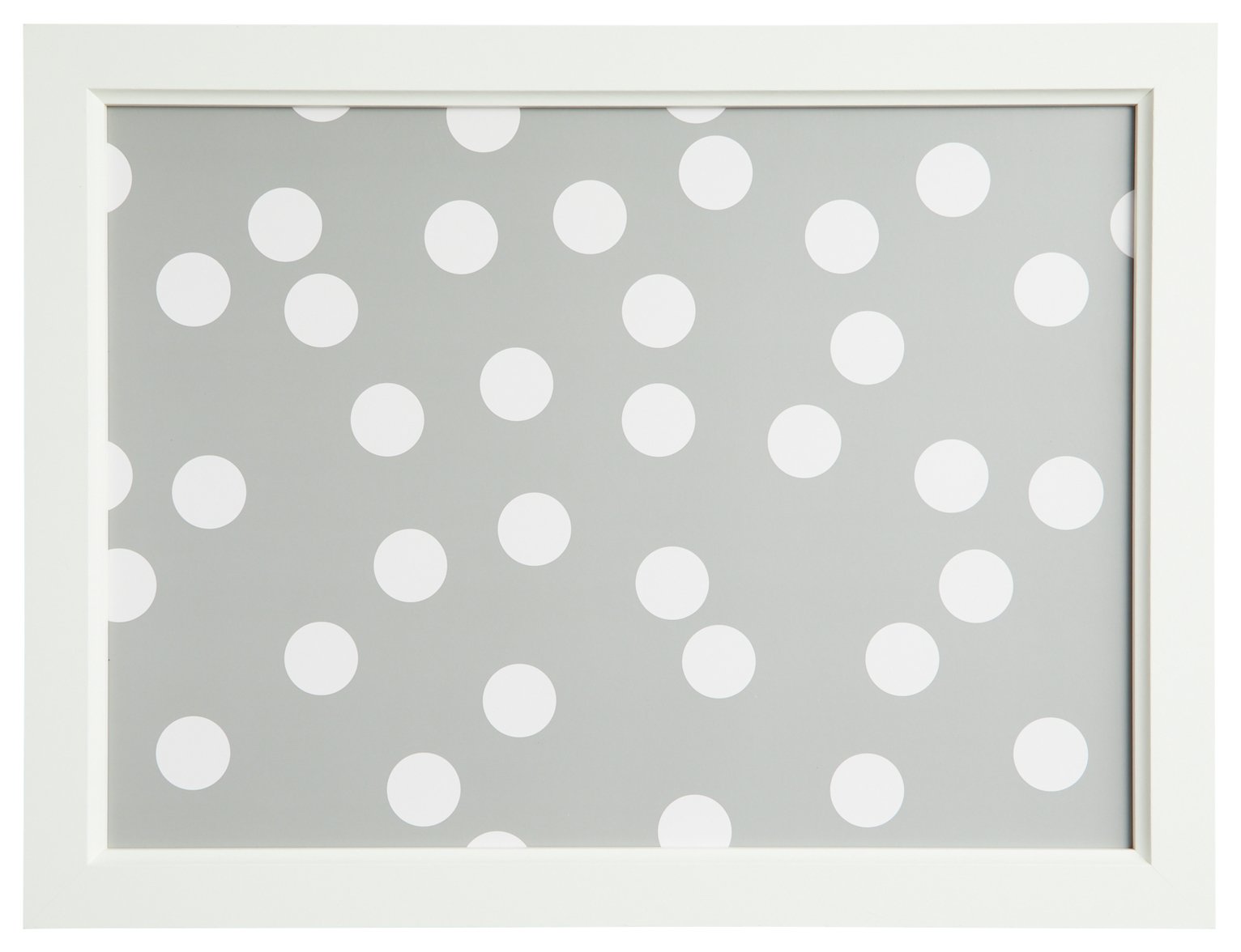 Habitat Grey Spot Lap Tray With Fabric Cushion