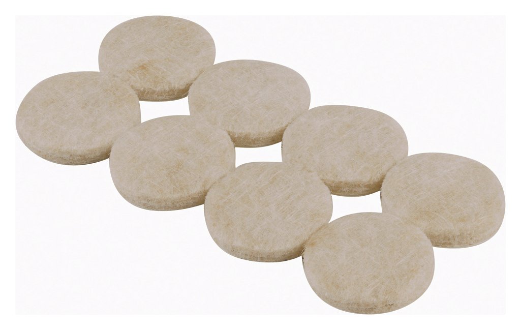 Argos Home Felt Gard 25mm Round Pads - 16 Pack 