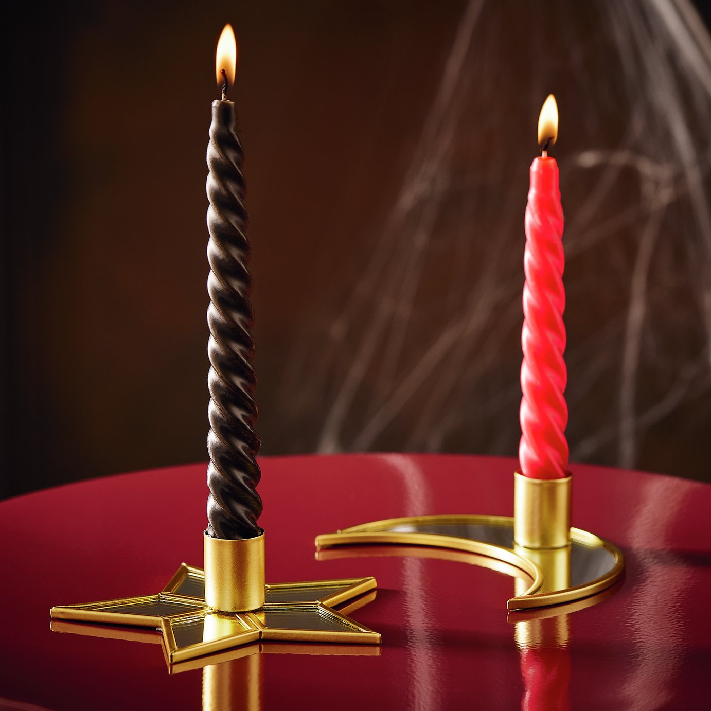 Argos Home Moon & Star Pillar Candle Holder