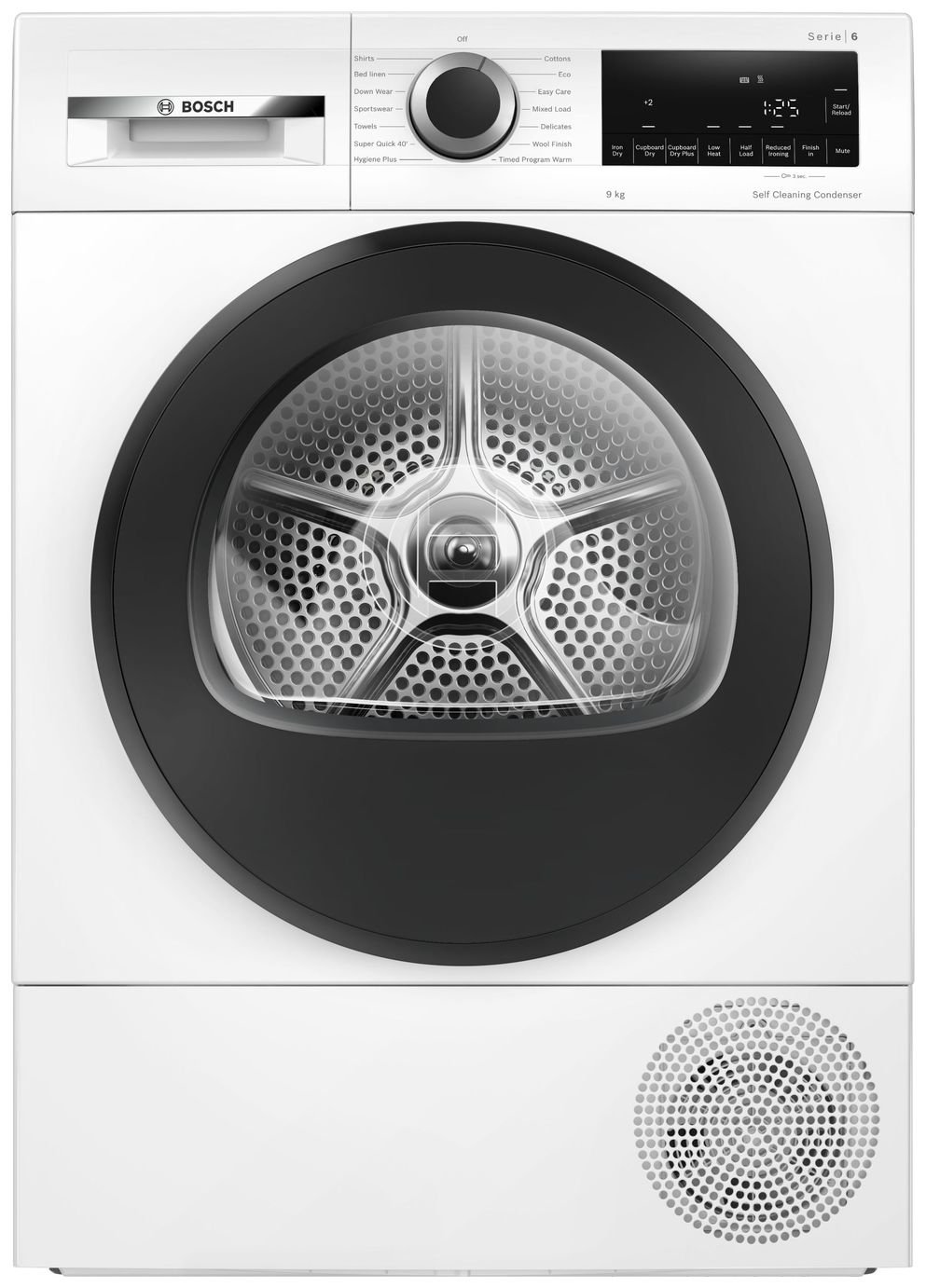 Bosch WQG24502GB 9kg Heat Pump Tumble Dryer - White