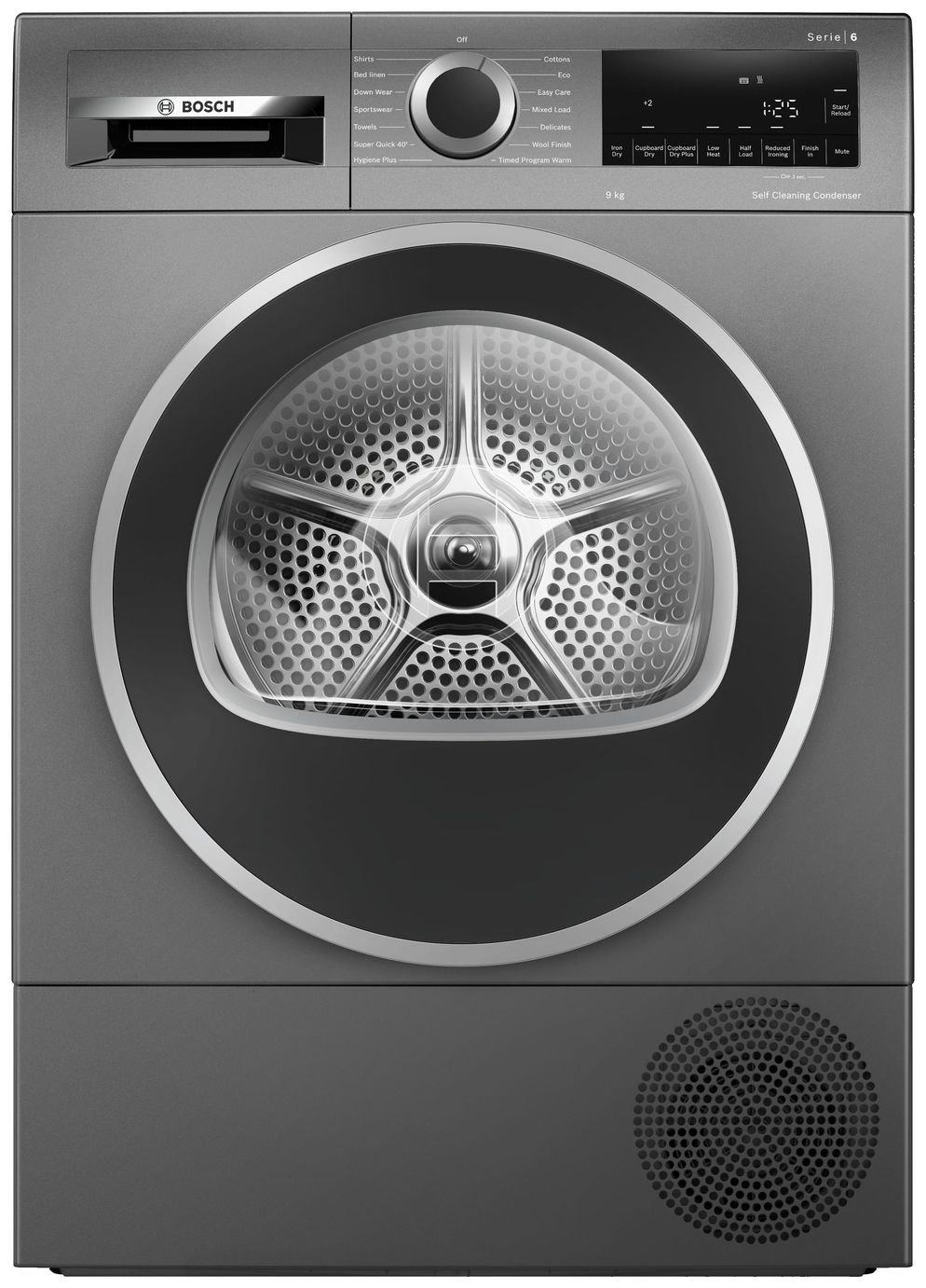 Bosch WQG245R2GB 9kg Heat Pump Tumble Dryer - Graphite