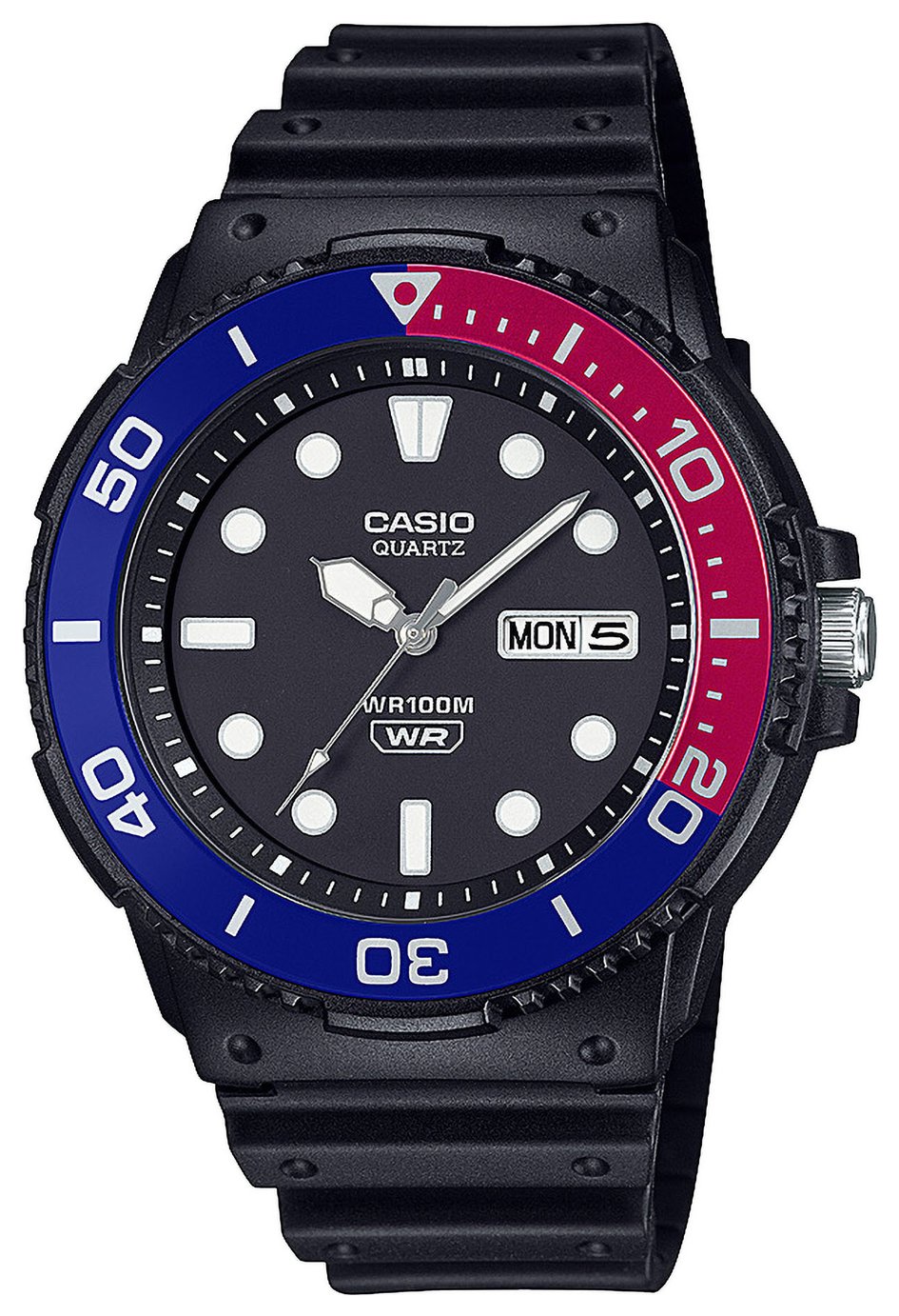 Casio Rotating Bezel Black Strap Analogue Watch 