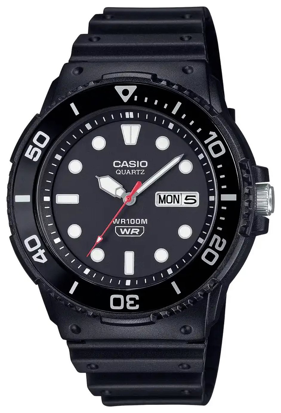 Casio Black Strap Analogue Watch 
