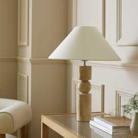 Habitat Travertine Table Lamp - Natural