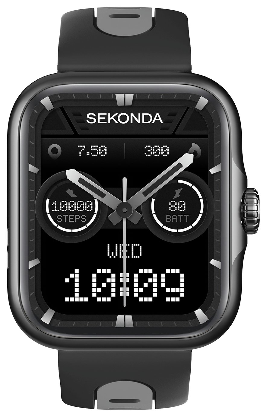 Sekonda Motion Pro Black Silicone Strap Smart Watch