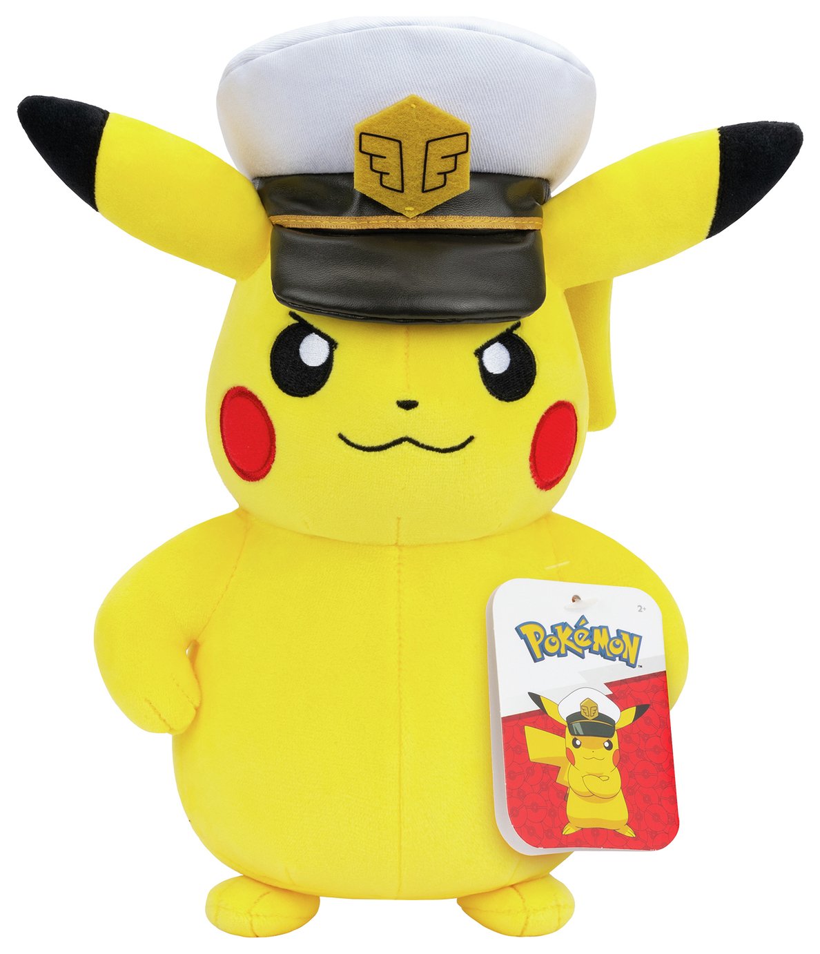 Pokémon Pikachu 8 Inch Plush with Captain Hat
