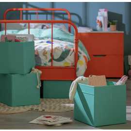 Habitat Set of 4 Plain Storage Boxes - Teal