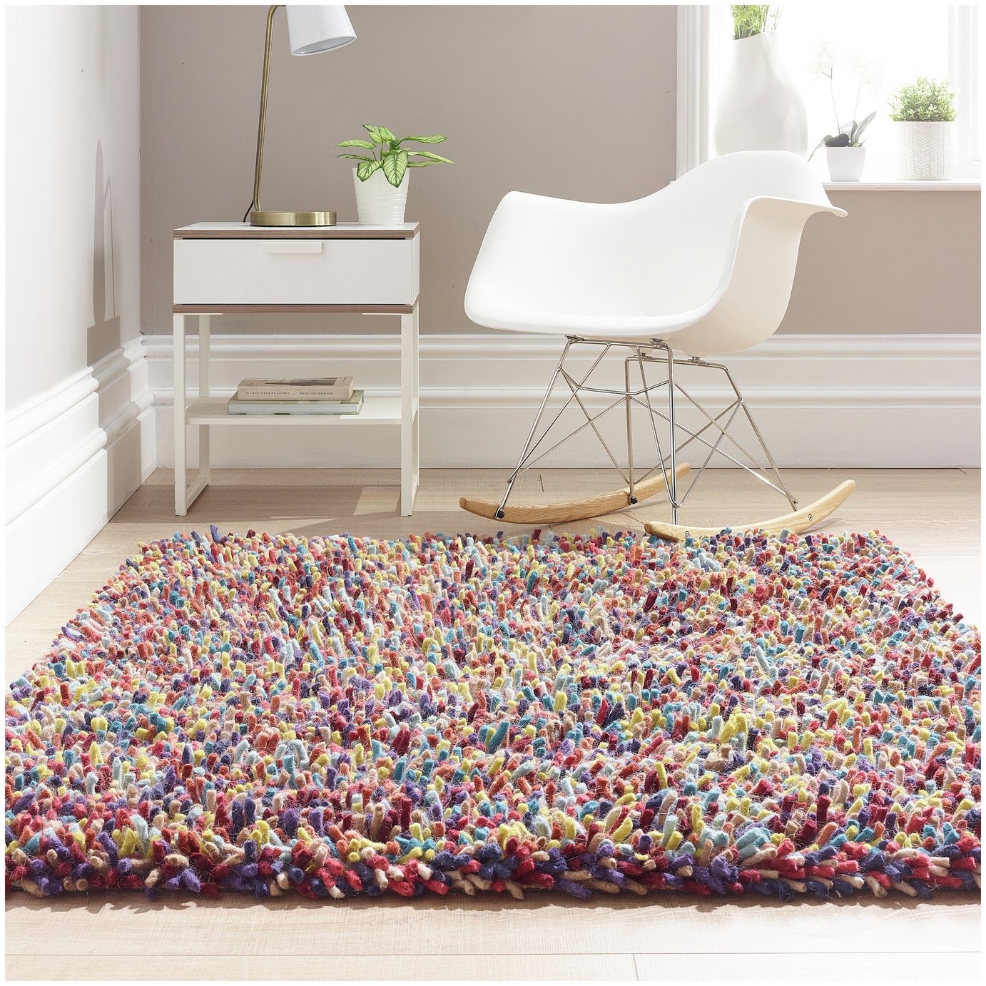Origins Wool Shaggy Rug - 120x170cm