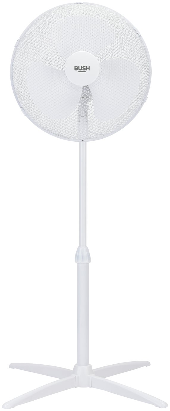Bush White Pedestal Fan - 16 Inch