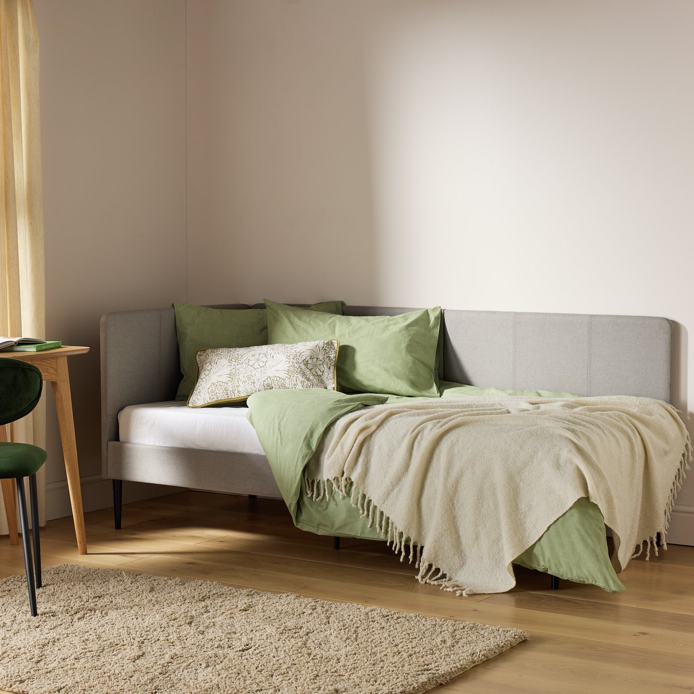 Argos Home Kristopher Single Corner Day Bed - Grey