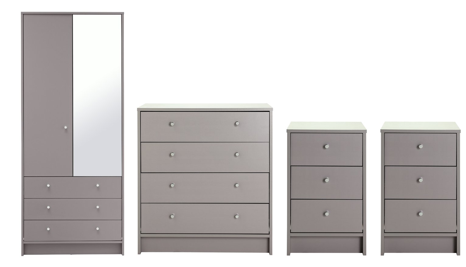 Argos Home Malibu 4 Piece 2 Door Wardrobe Set