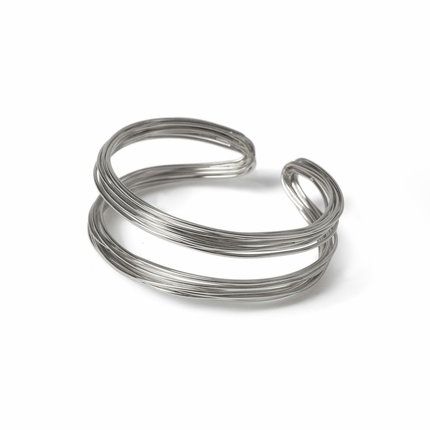 Freedom Silver Wire Cuff Bracelet