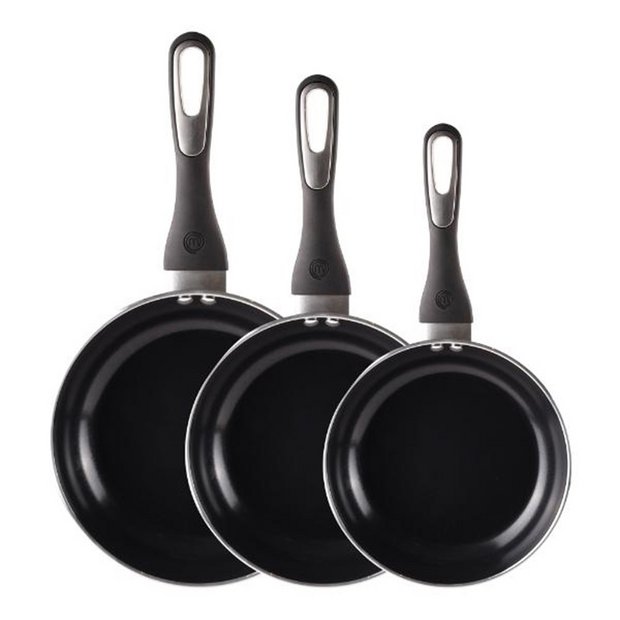 Buy MasterChef 3 Piece Non - Stick Aluminium Frying Pan Set | Pan