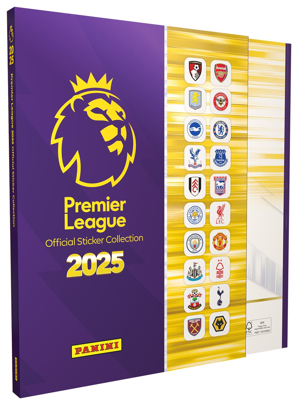 Panini Premier League Hardback Binder Sticker Collection