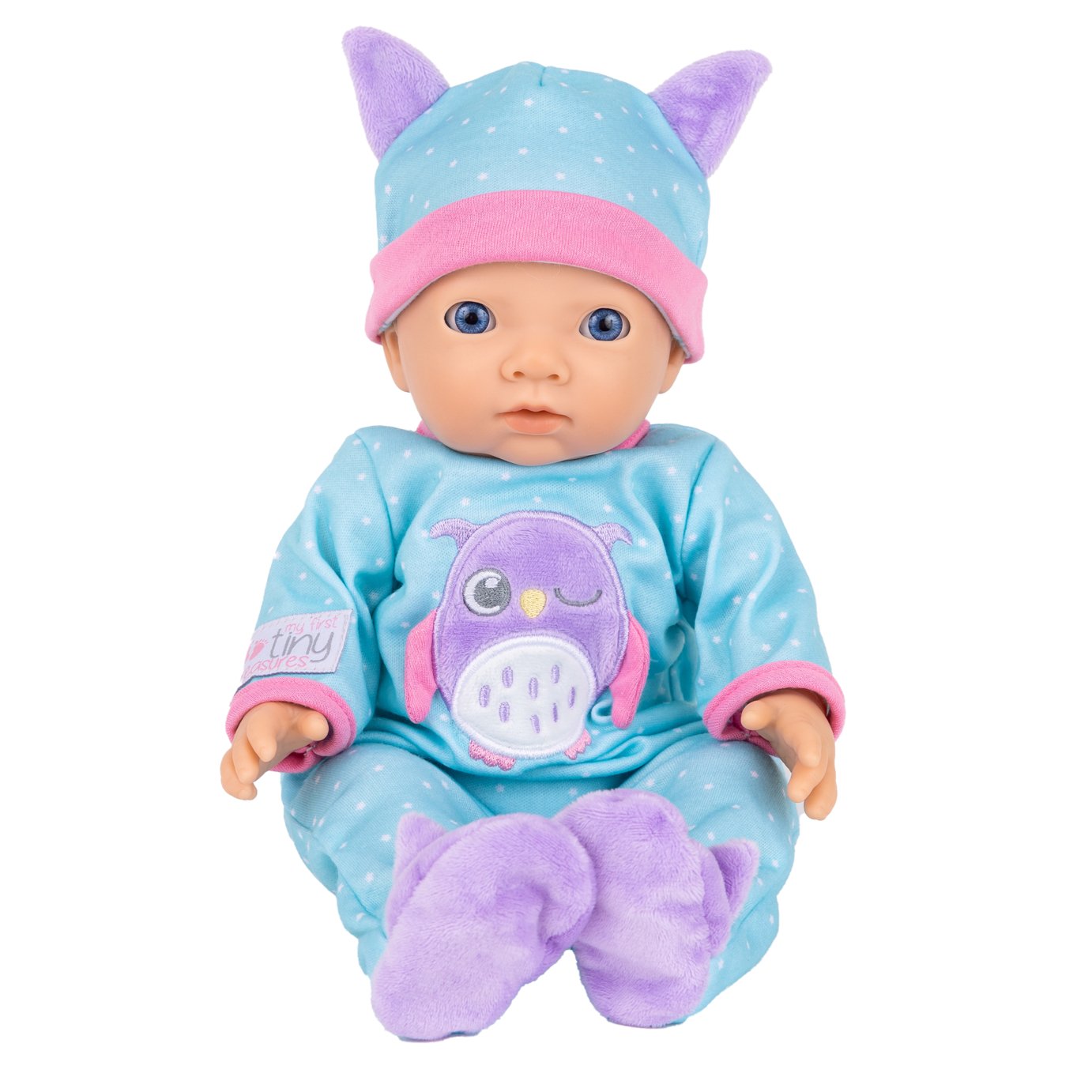 My First Tiny Treasures Night Owl Doll Sleepsuit