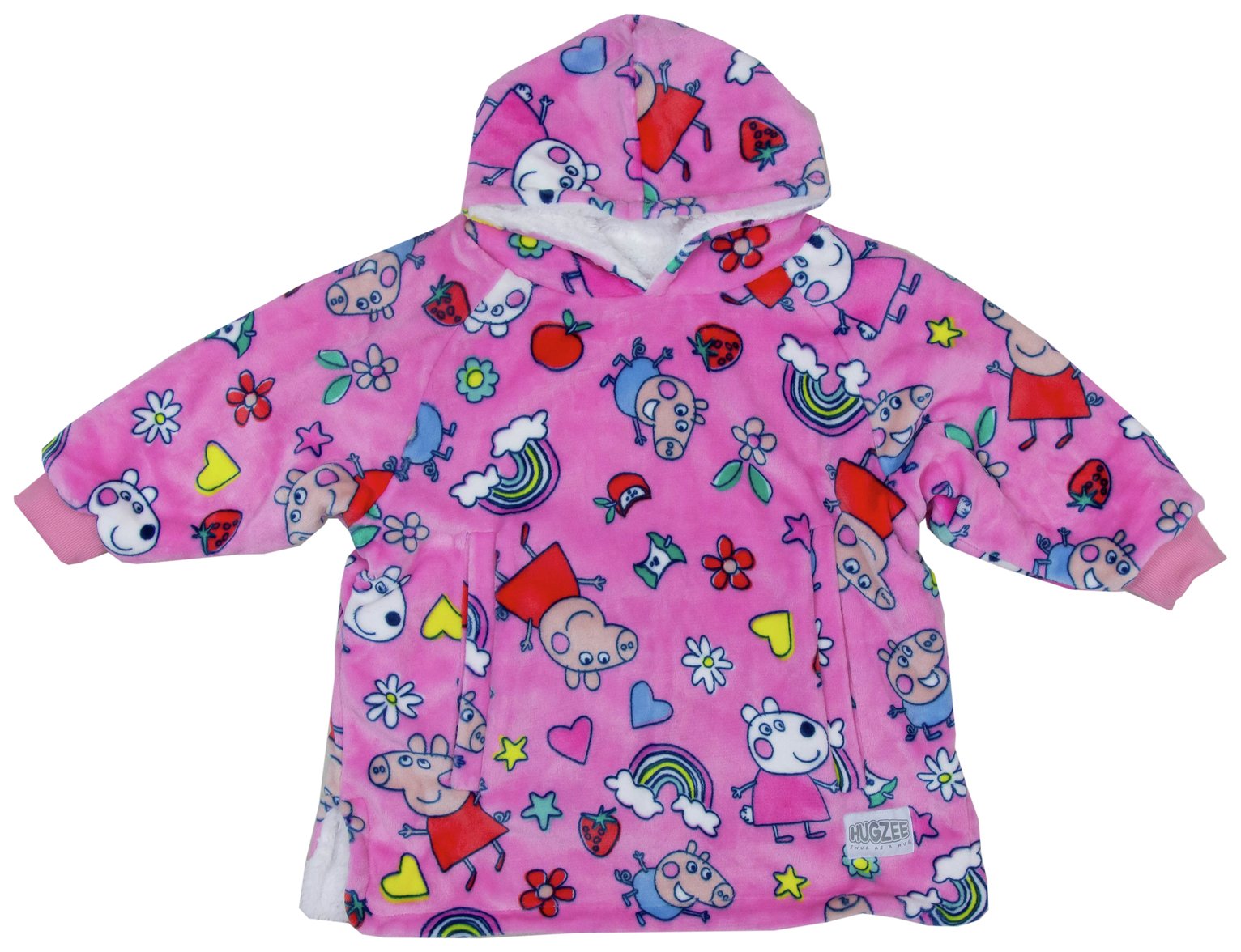 Peppa Pig Pink Fleece Hooded Blanket - Small