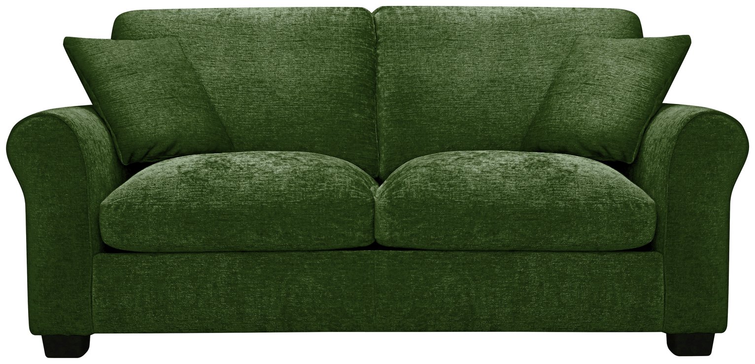 Argos Home Taylor Fabric Small Double Sofa Bed - Green