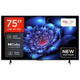 TCL 75 Inch 75P6K Smart 4K UHD HDR DLED TV