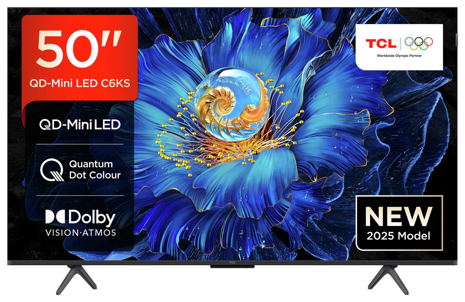 TCL 50 Inch 50C6KS Smart 4K UHD HDR Mini LED TV