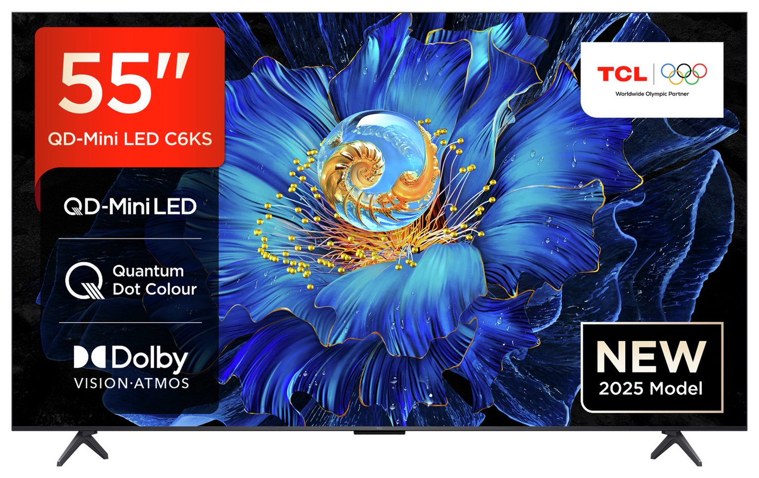 TCL 55 Inch 55C6KS Smart 4K UHD HDR Mini LED TV