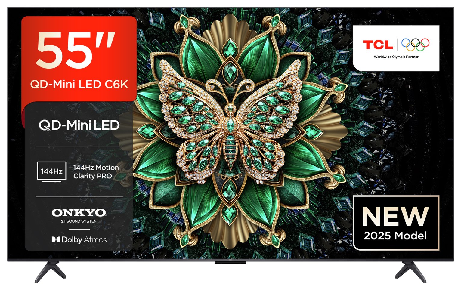 TCL 55 Inch 55C6K Smart 4K UHD HDR Mini LED TV