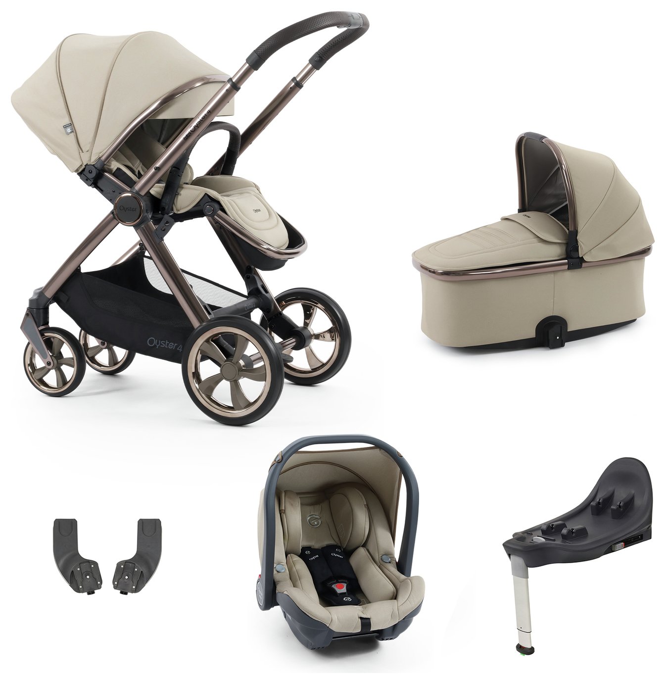 BabyStyle Oyster 4 Essential Travel System - Buttermilk