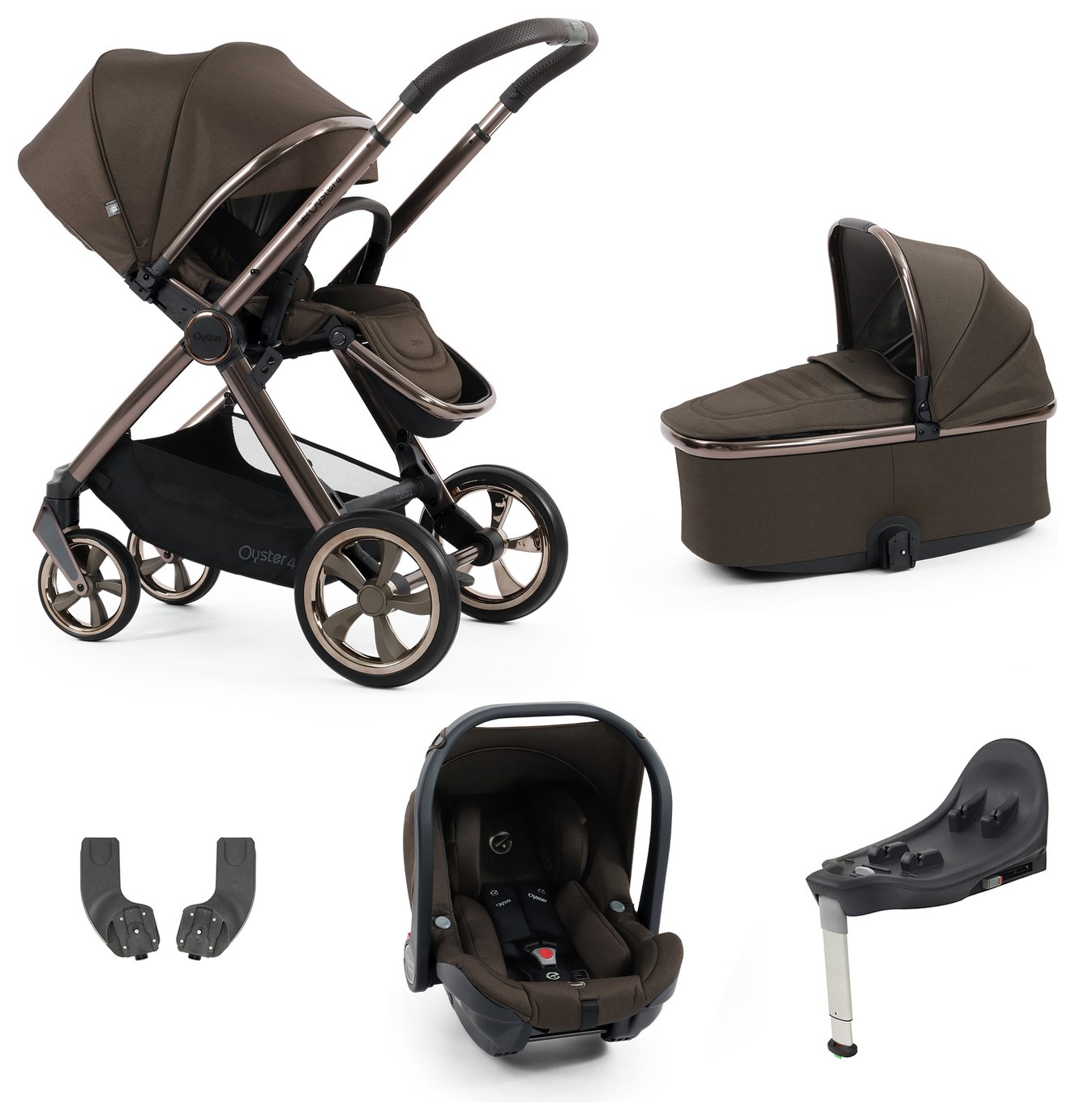 BabyStyle Oyster 4 Essential Travel System - Choc Velvet