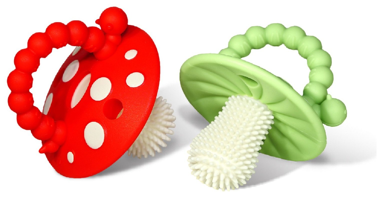 RaZbaby Chompy Silicon Teether - 2 Pack