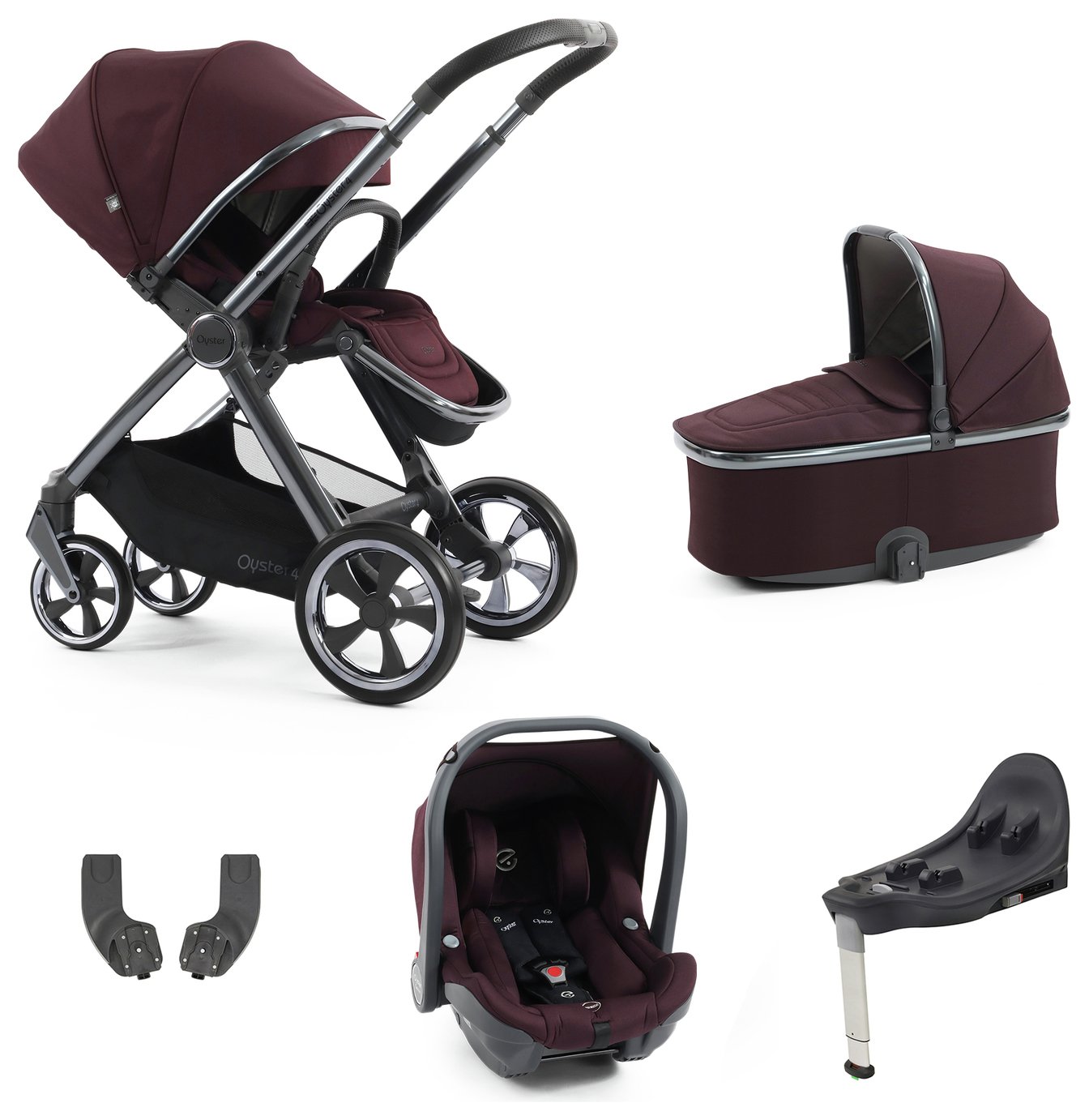 BabyStyle Oyster 4 Essential Travel Sytstem - Mulberry