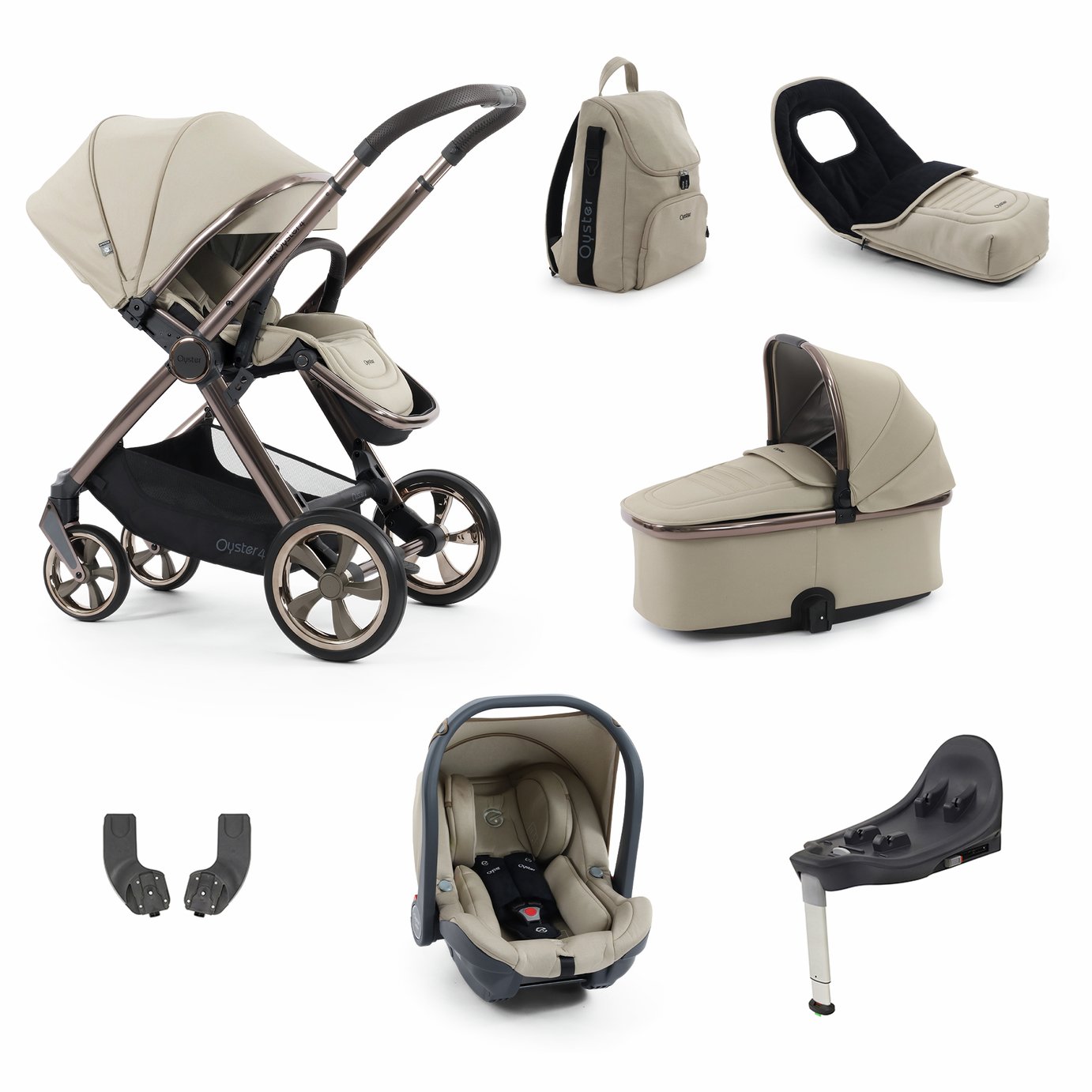 BabyStyle Oyster 4 Luxury Travel System - Buttermilk