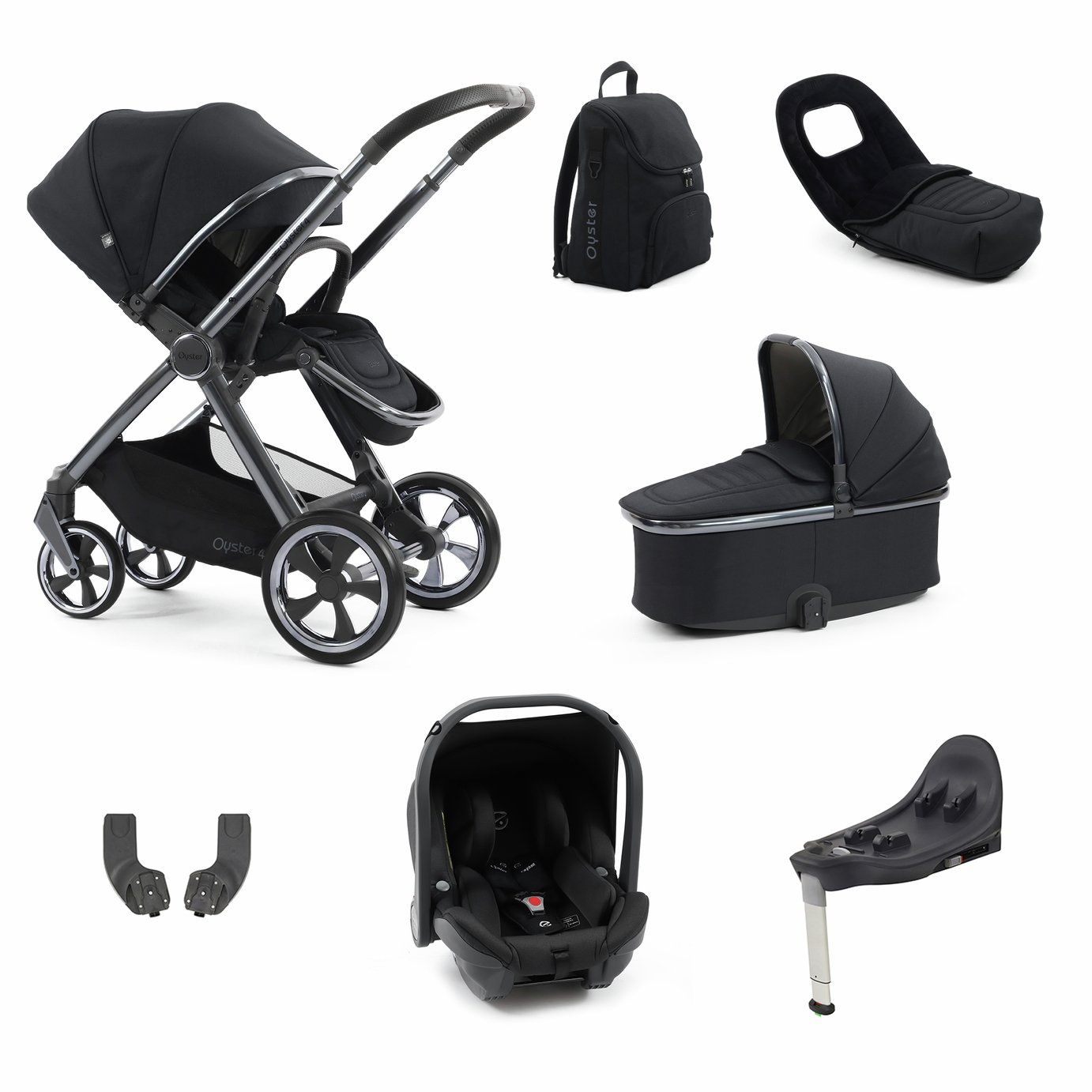 BabyStyle Oyster 4 Luxury Travel System Carbonite