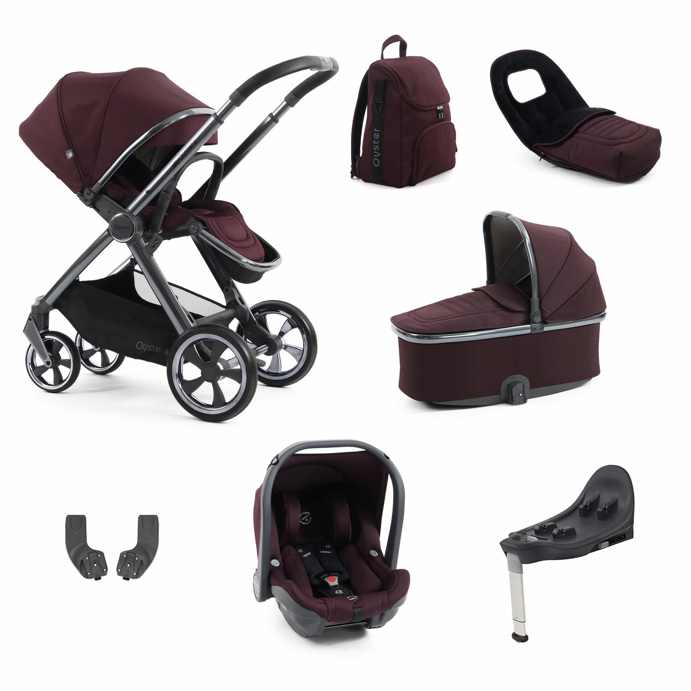 BabyStyle Oyster 4 Luxury Travel System - Mulberry