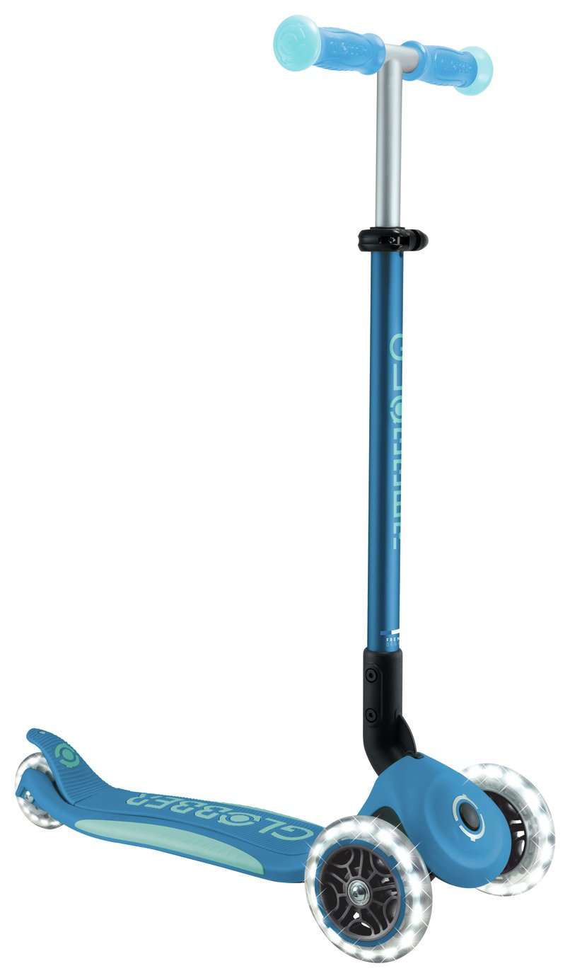 Globber Elite Glow Lights Scooter Blue