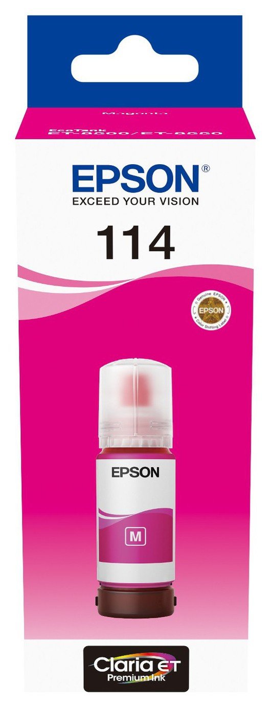 Epson 114 EcoTank Ink Bottle Refill - Magneta