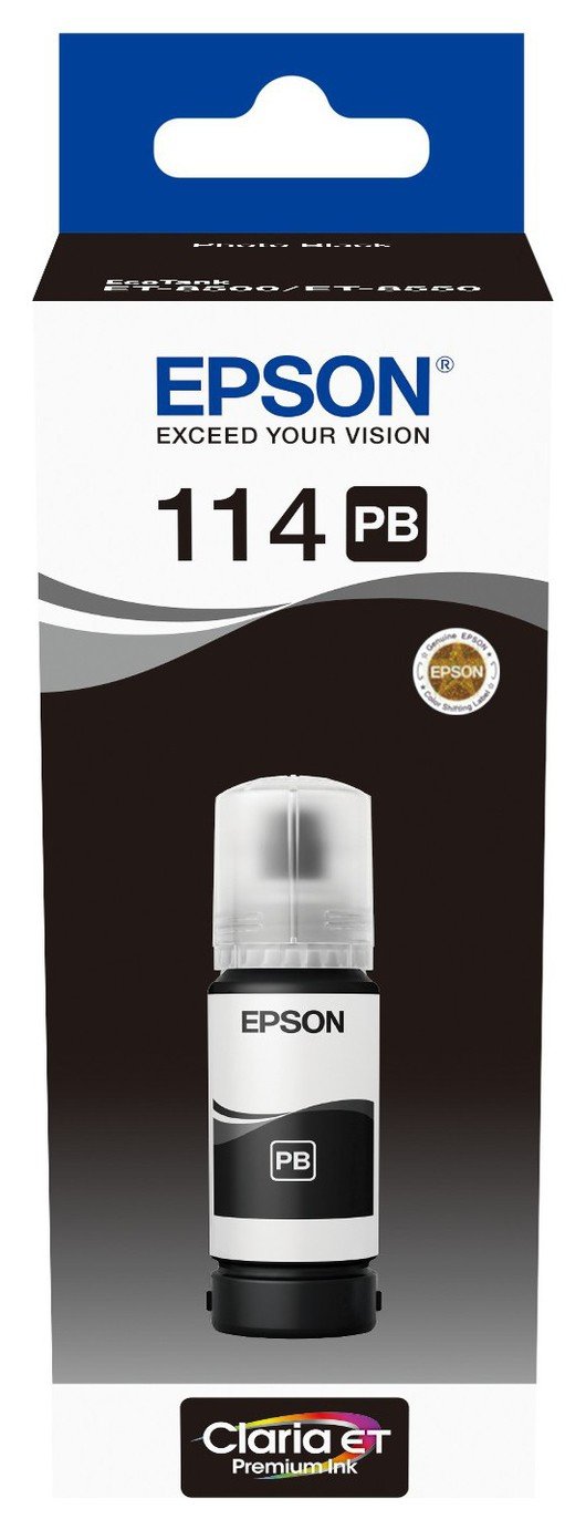 Epson 114 EcoTank Ink Bottle Refill - Photo Black