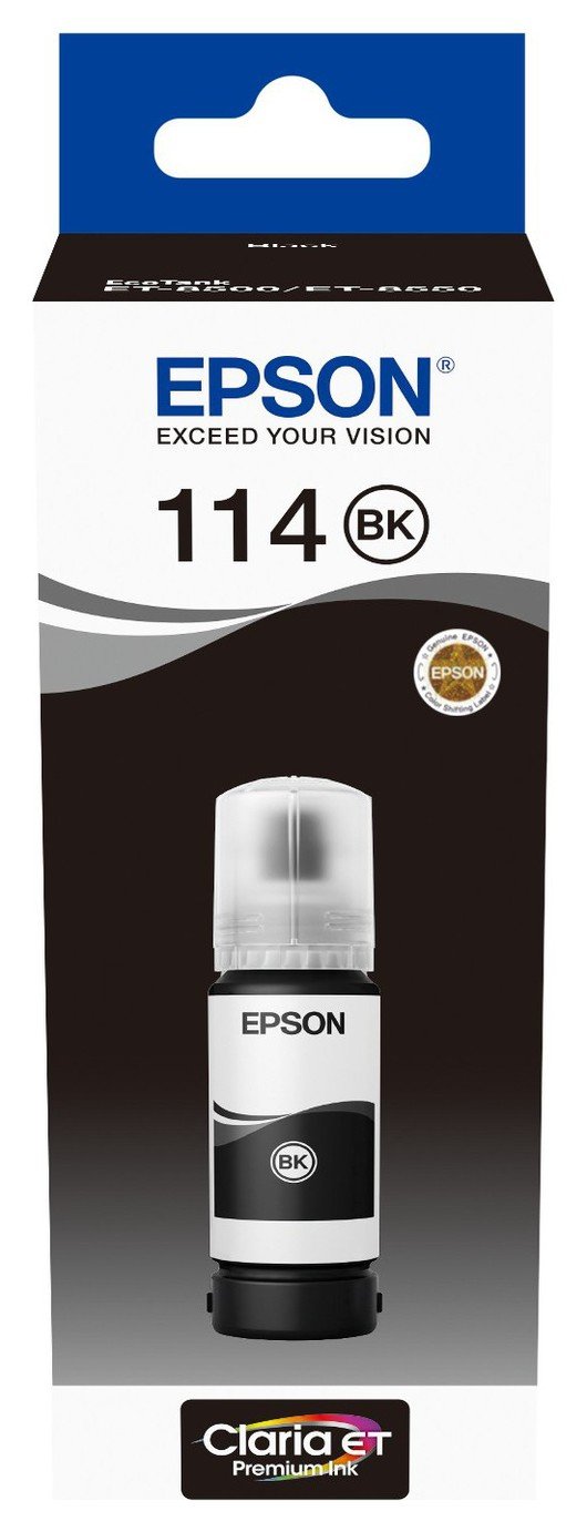 Epson 114 EcoTank Ink Bottle Refill - Pigment Black