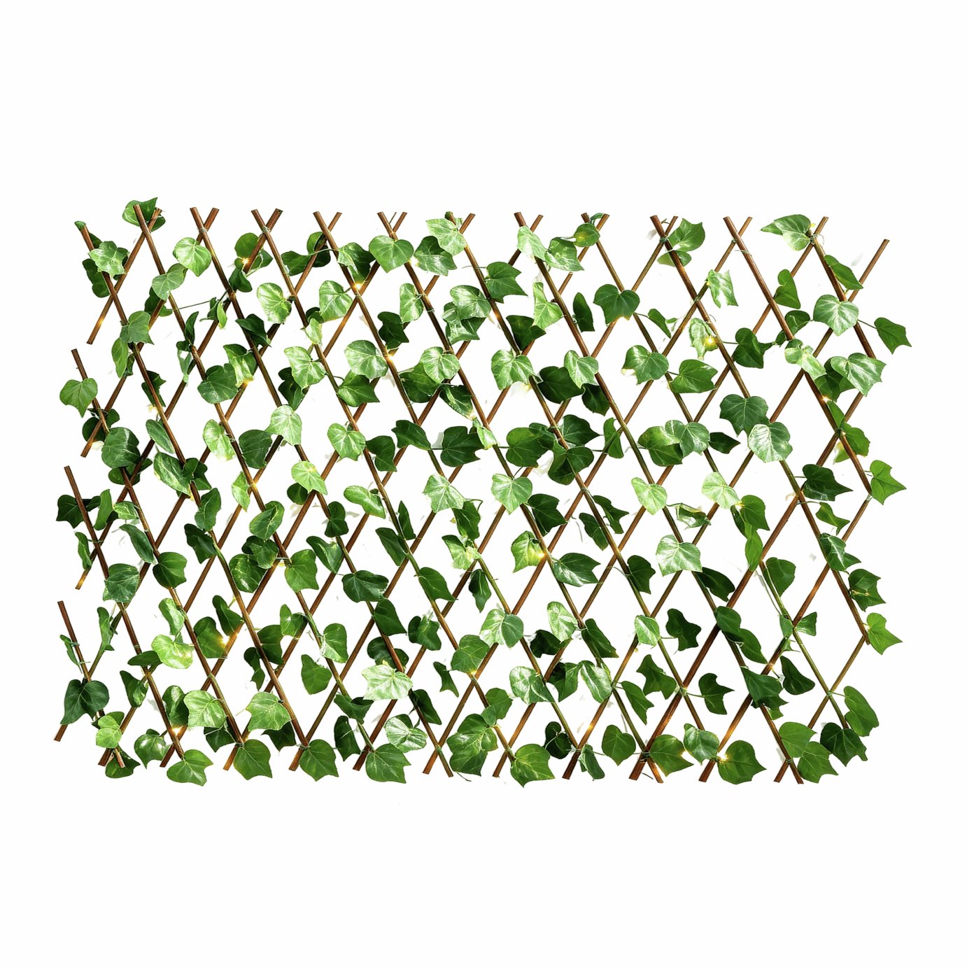 Streetwize Faux Garden Trellis with Solar Lights