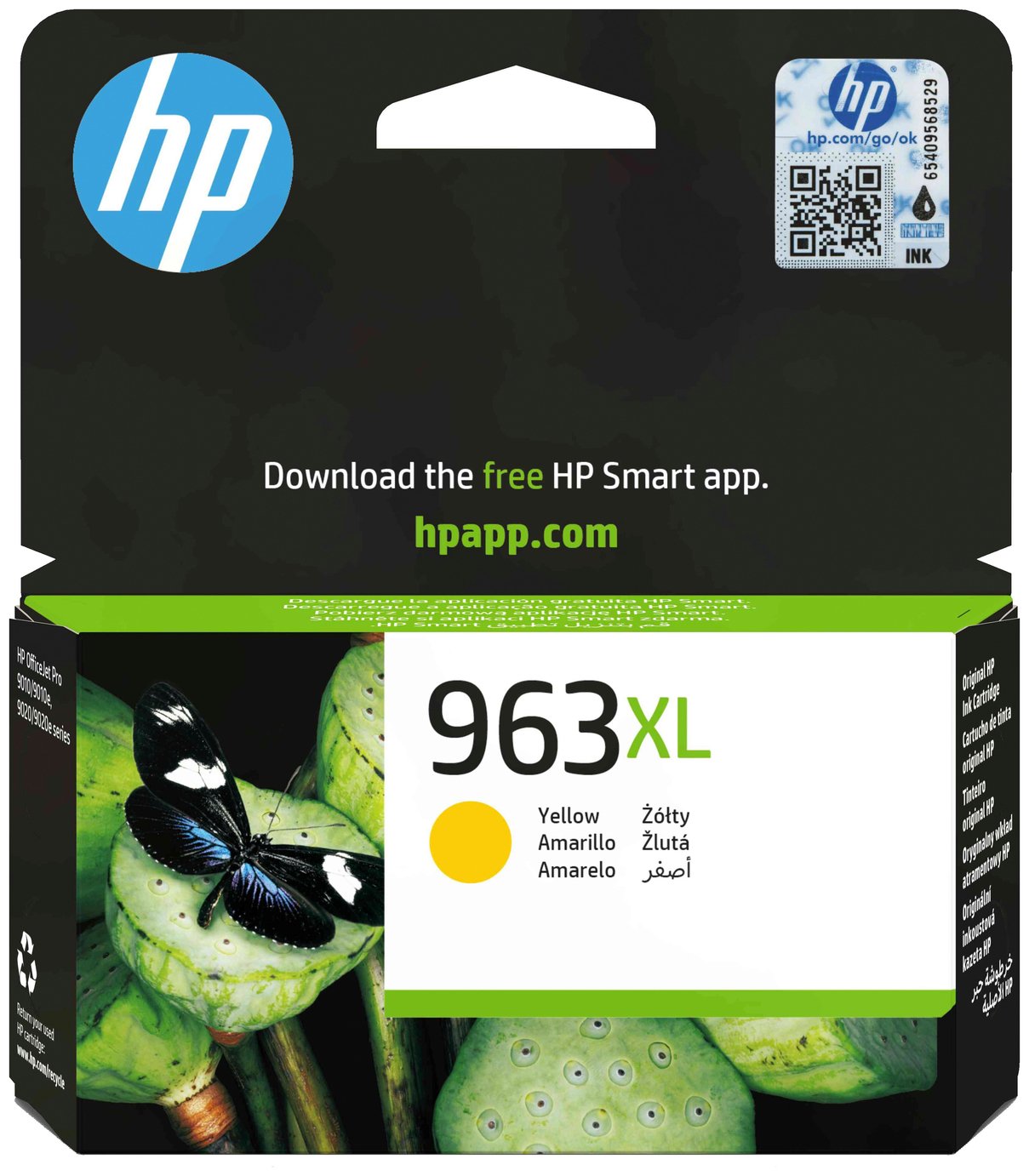 HP 963 XL High Yield Original Ink Cartridge - Yellow