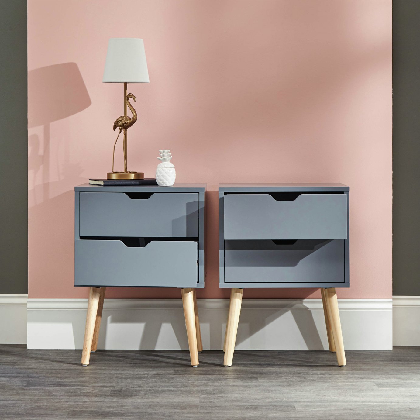 GFW Nyborg Set of 2 Bedside Tables 