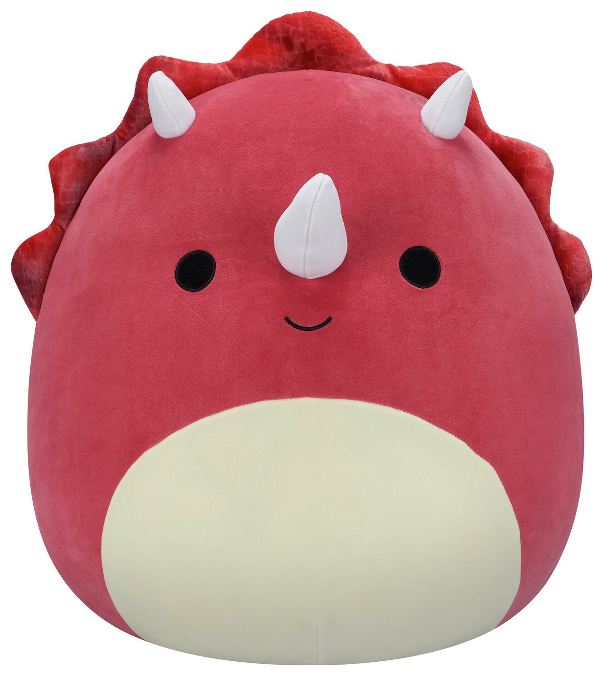 Squishmallows 20-Inch Tristan the Red Triceratops