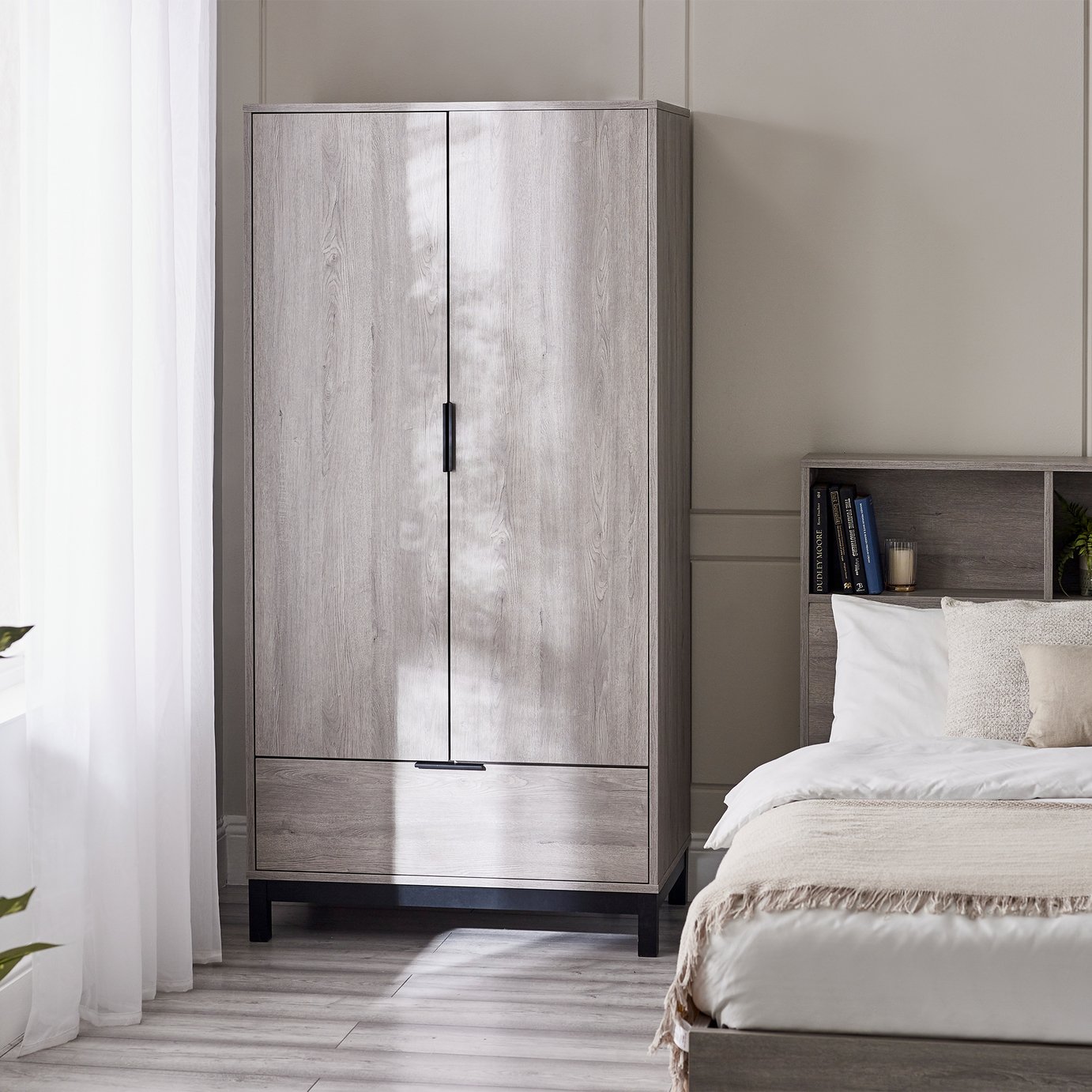 Julian Bowen Bali 2 Door 1 Drawer Wardrobe