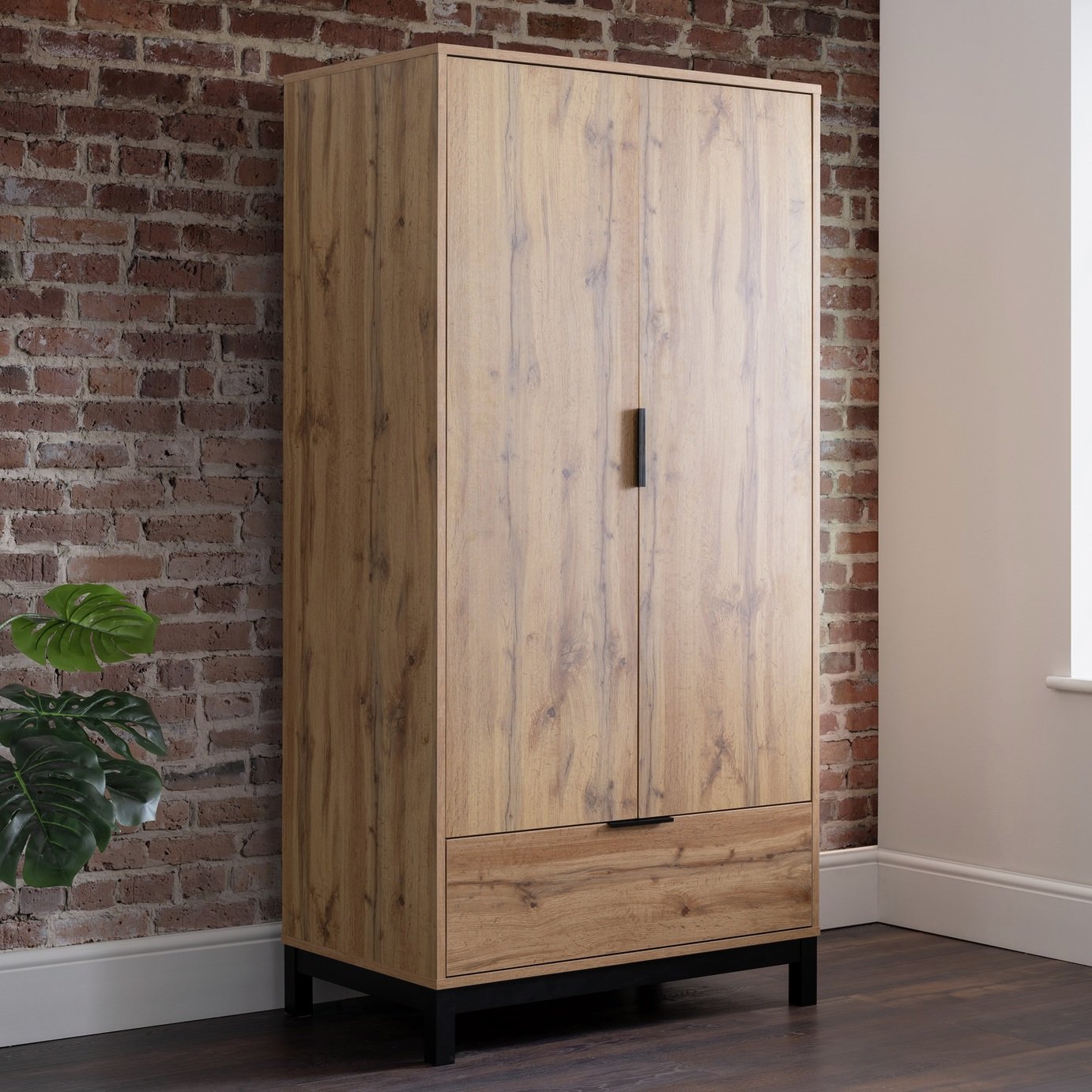 Julian Bowen Bali 2 Door 1 Drawer Wardrobe