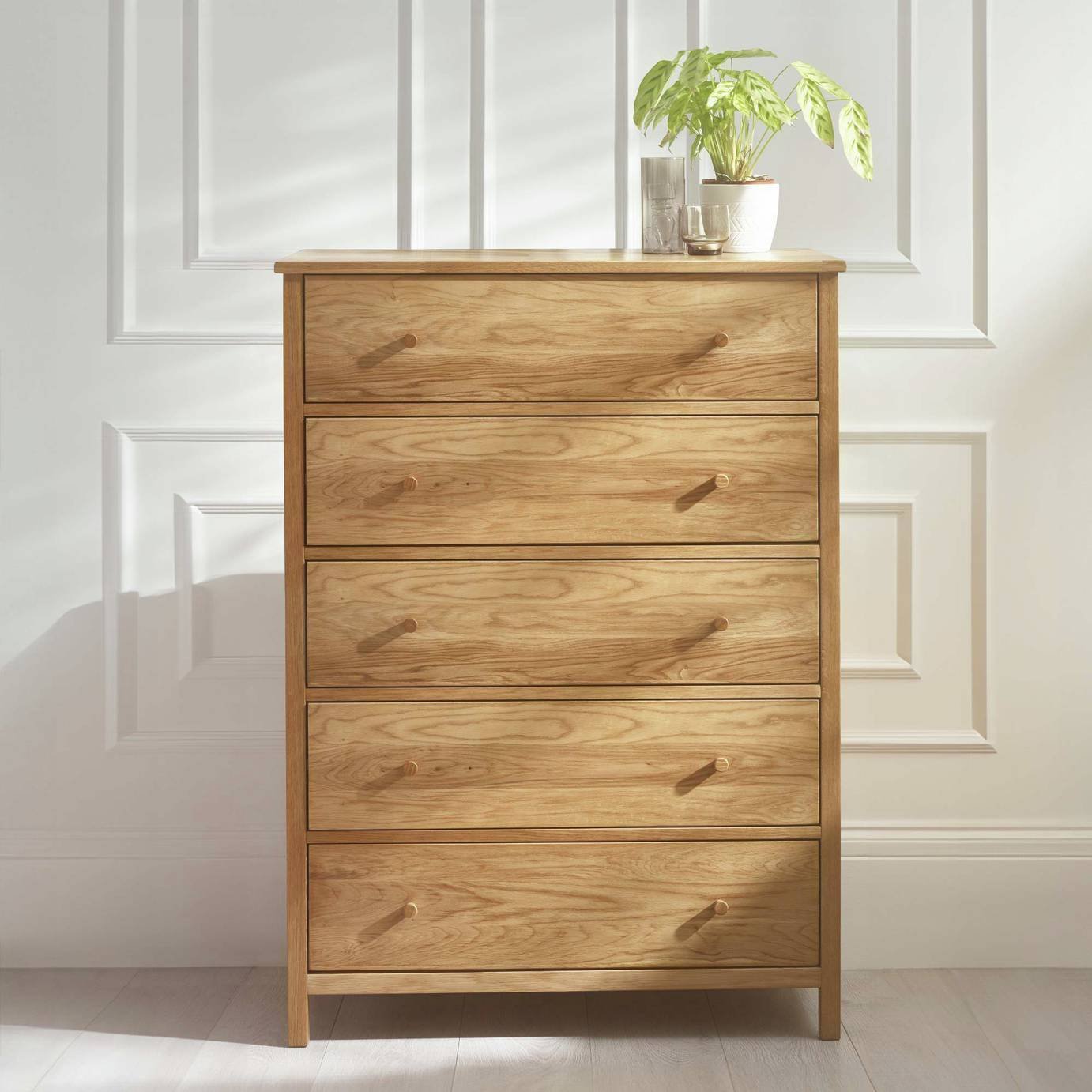 Julian Bowen Coxmoor Wide 5 Drawer Chest