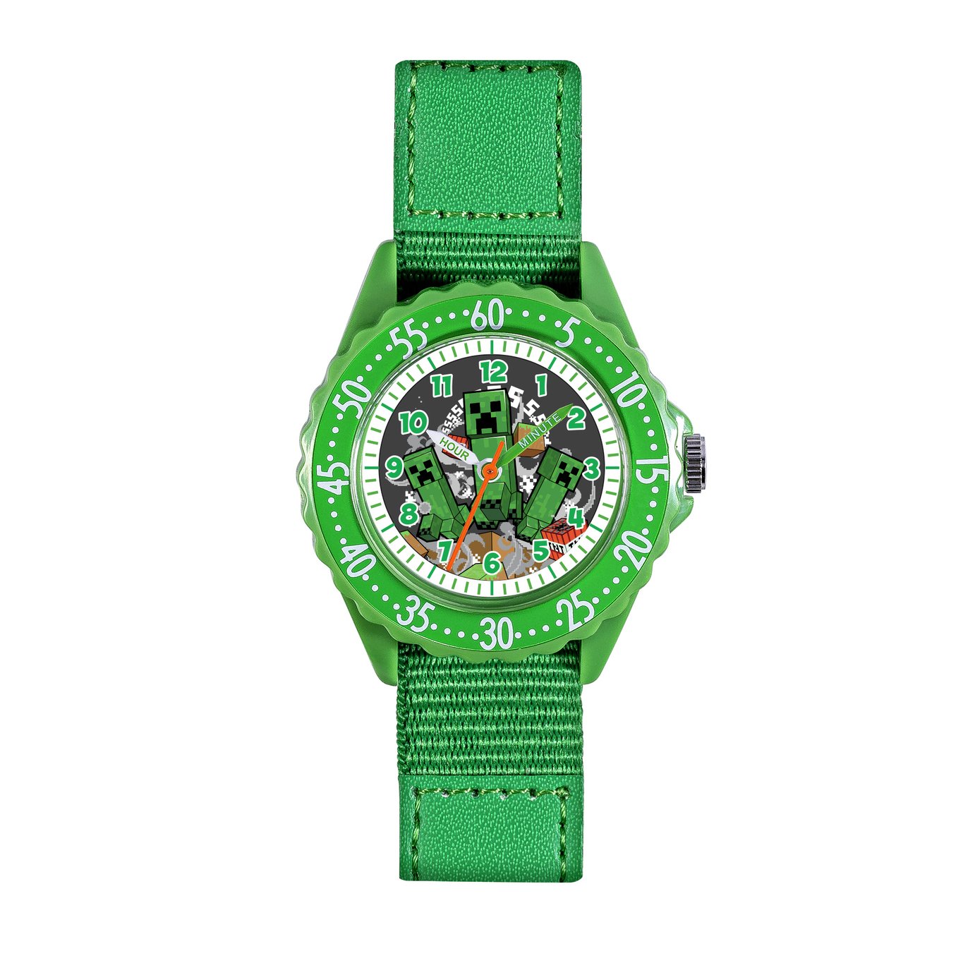 Minecraft Kids Green Time Teacher Watch