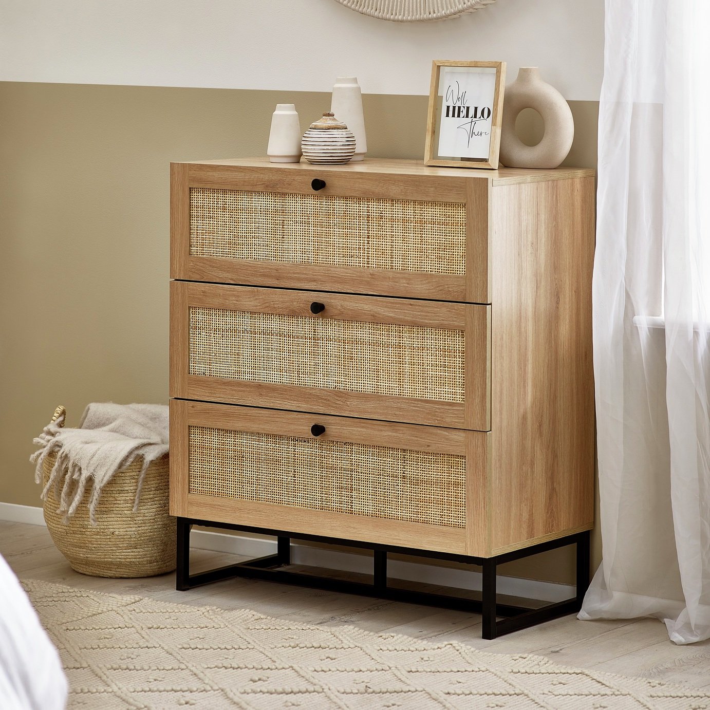 Julian Bowen Padstow 3 Drawer Chest